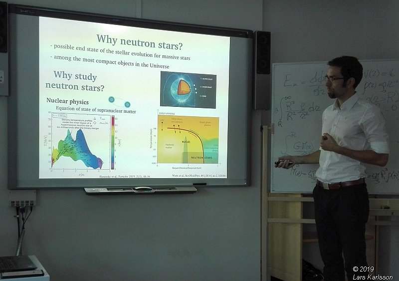 Seminar: The multi-messenger picture of merging neutron stars by Tim Dietrich, 2019