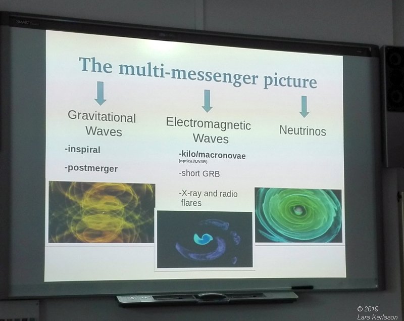 Seminar: The multi-messenger picture of merging neutron stars by Tim Dietrich, 2019