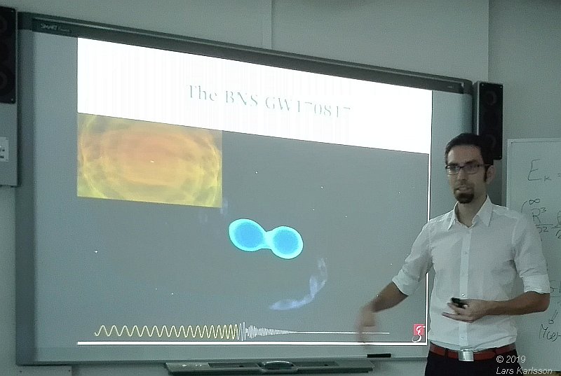 Seminar: The multi-messenger picture of merging neutron stars by Tim Dietrich, 2019