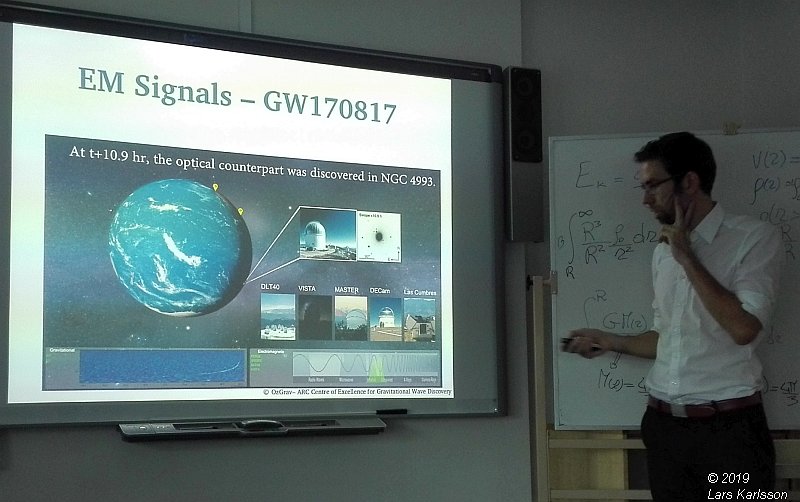 Seminar: The multi-messenger picture of merging neutron stars by Tim Dietrich, 2019