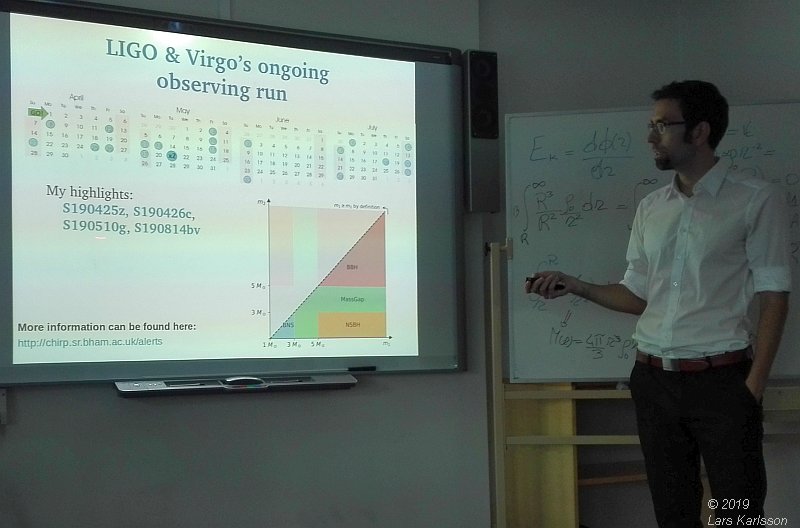 Seminar: The multi-messenger picture of merging neutron stars by Tim Dietrich, 2019