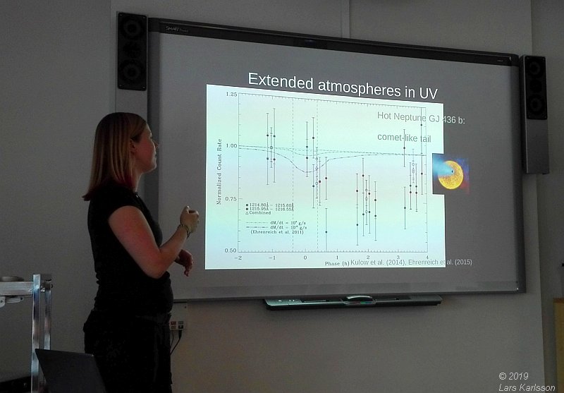 Seminar: Understanding the evolution of star-exoplanet systems by Katja Poppenhäger, 2019