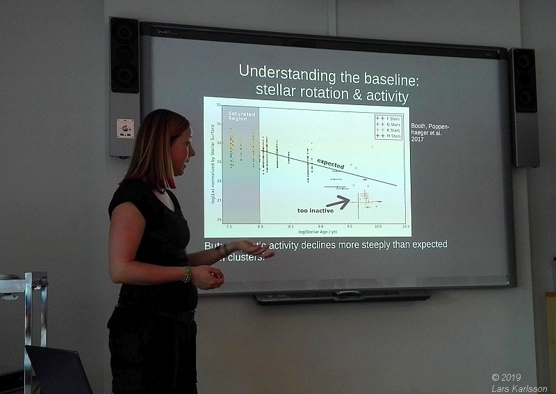 Seminar: Understanding the evolution of star-exoplanet systems by Katja Poppenhäger, 2019