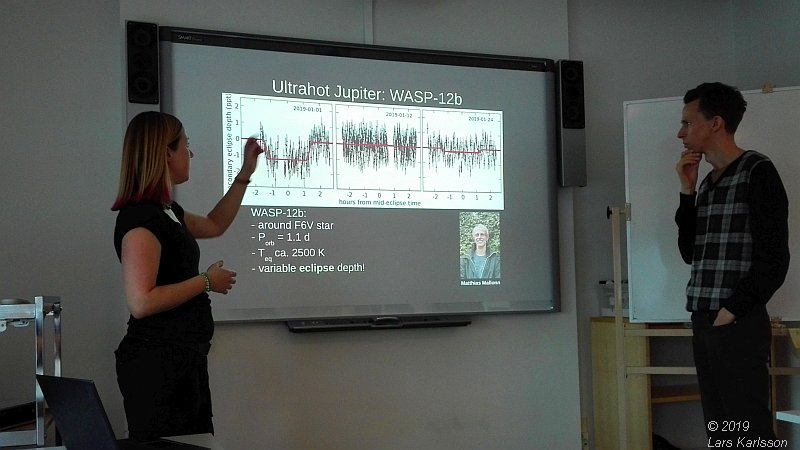 Seminar: Understanding the evolution of star-exoplanet systems by Katja Poppenhäger, 2019