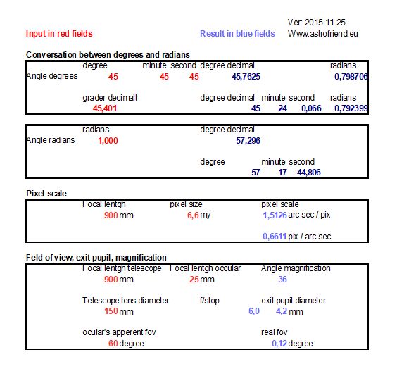 Angle Calculations