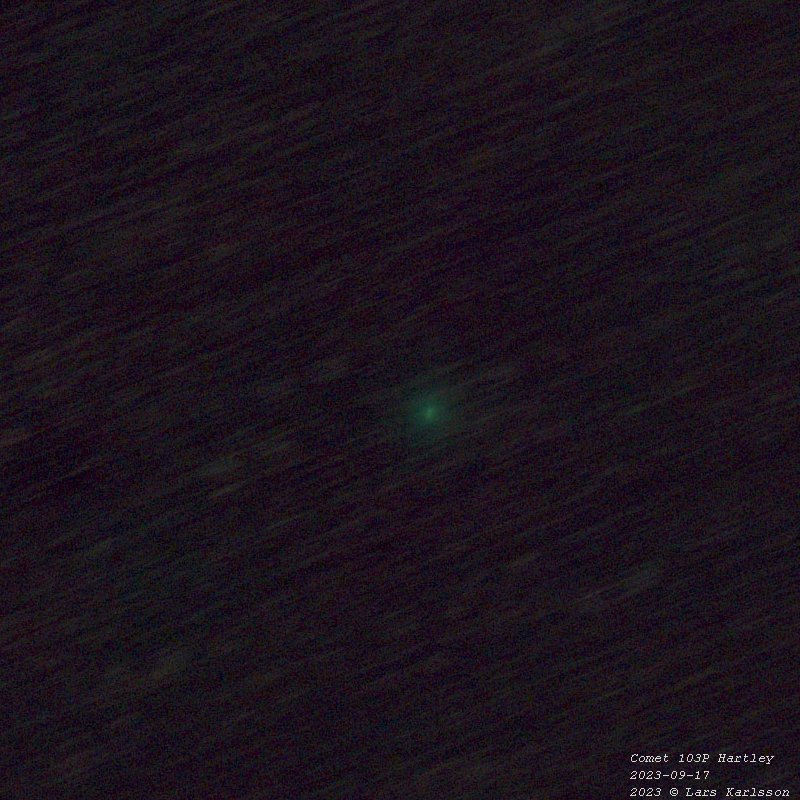 Comet 103P Hartley 2, 20230917 Sweden