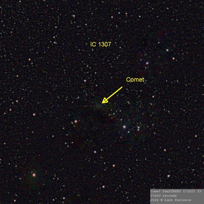Comet PanSTARRS C/2021 S3, Sweden 2024