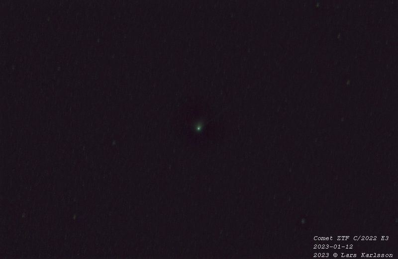 Comet C/2022 E3 ZTF, 2023-01-12 from Sweden