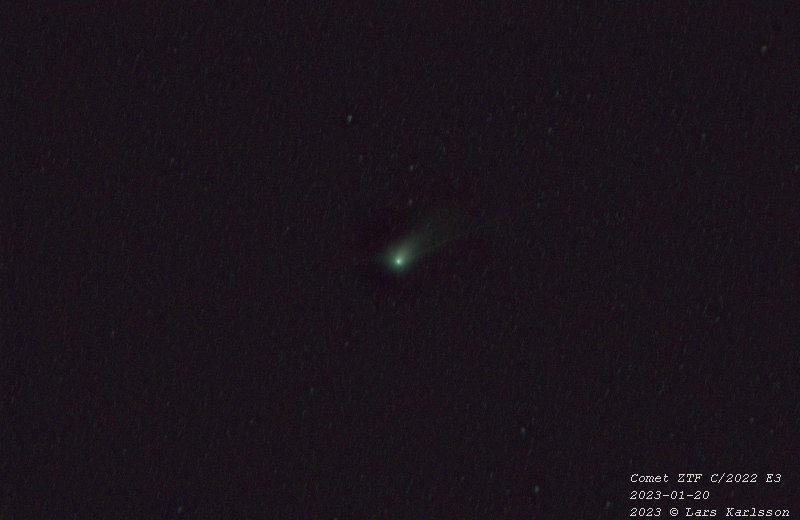 Comet C/2022 E3 ZTF, 2023-01-20 from Sweden