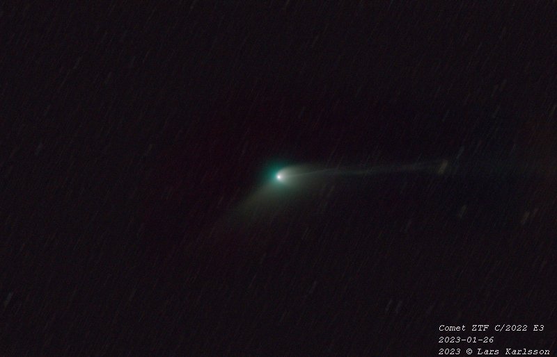 Comet C/2022 E3 ZTF, 2023-01-26 from Sweden