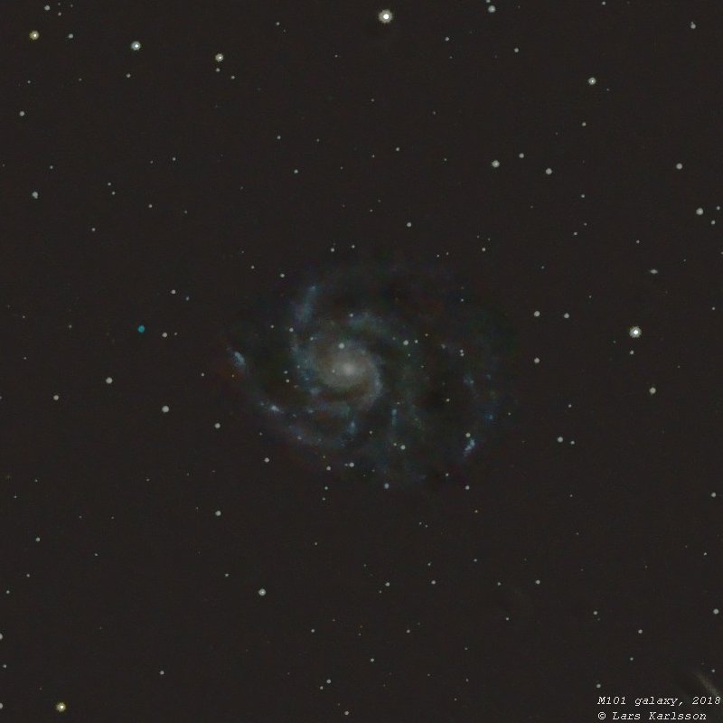 M101 Pinwheel Galaxy, 2018
