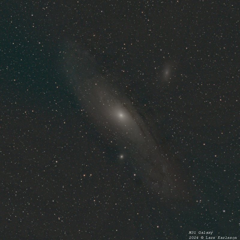 M31, Nikon D800, Pentax FA 645 300 mm ED, 2024