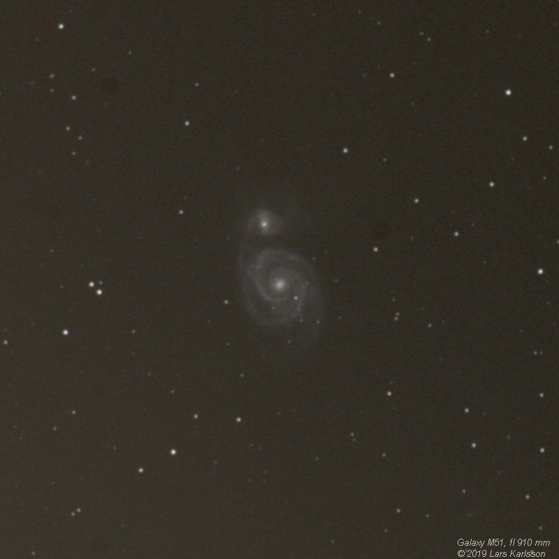 M51 Whirlpool Galaxy, 2019