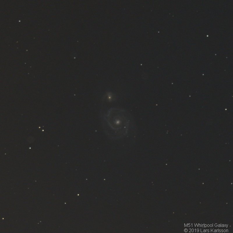 M51 Whirlpool Galaxy, 2019