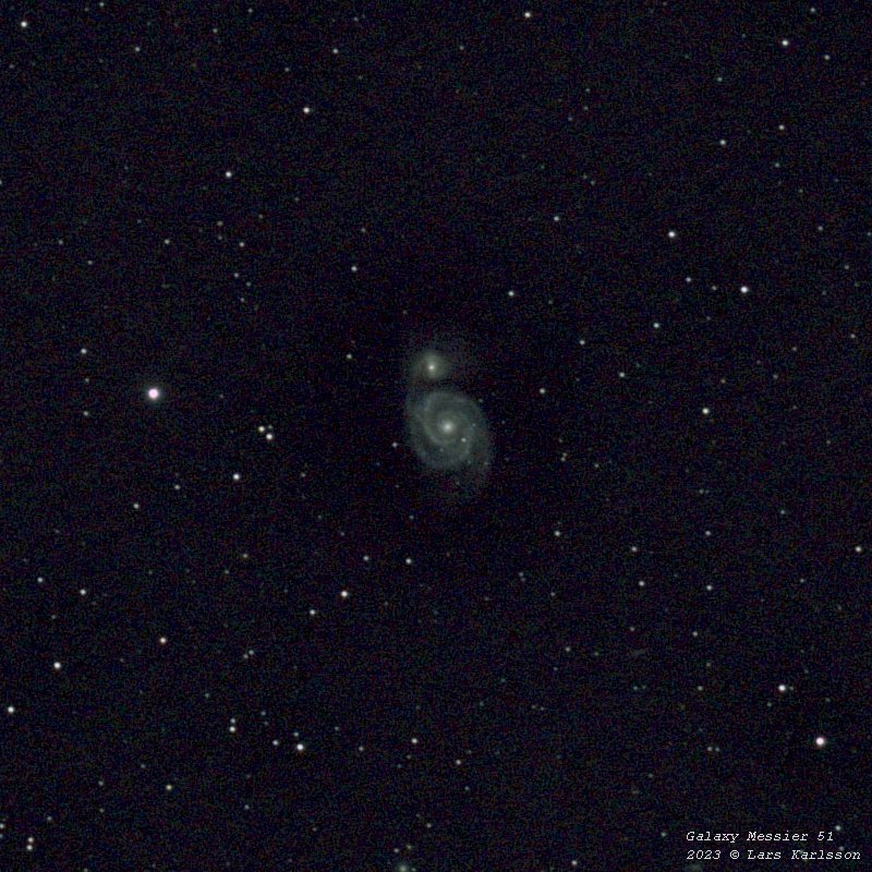 M51 Whirlpool Galaxy, 2023