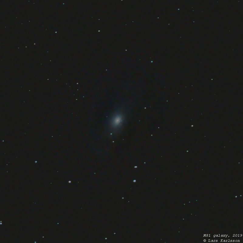 M81 galaxy, 2019