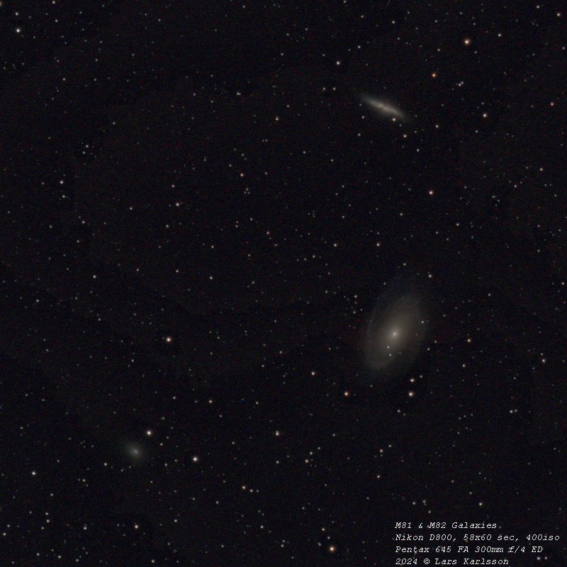 Galaxy Messier 81 & M82, 2024