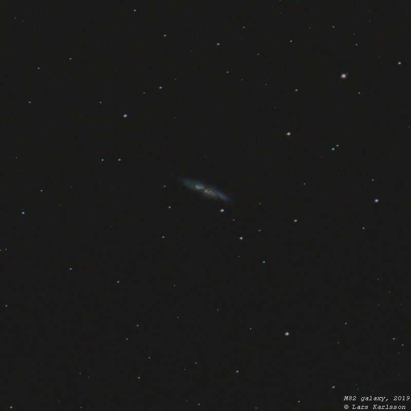 M82 galaxy, 2019