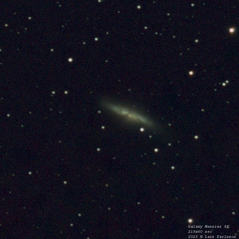 Galaxy Messier 82, 2023