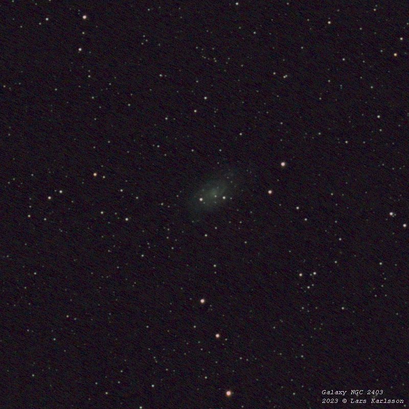 Galaxy NGC 2403, Pentax 645 300 mm ED, 2023