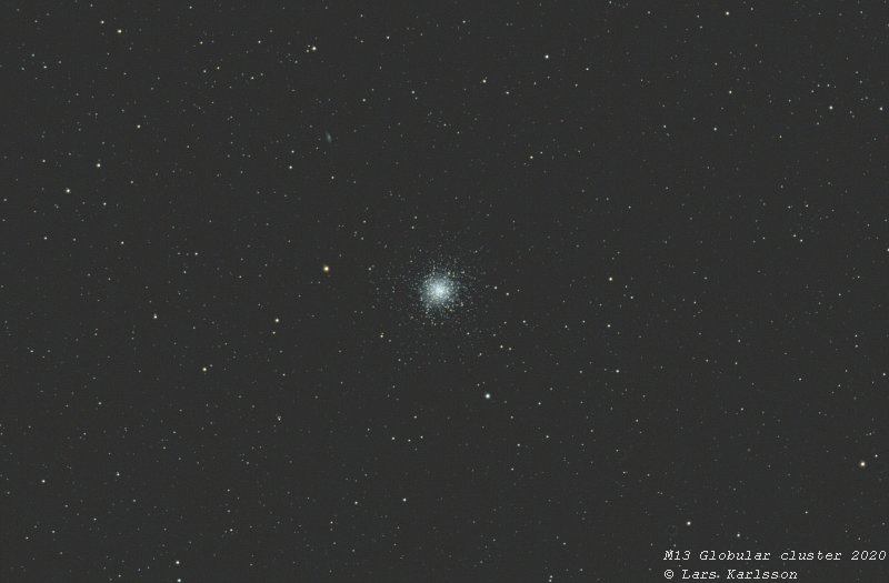 Globular cluster M13, Mars 12, 2020