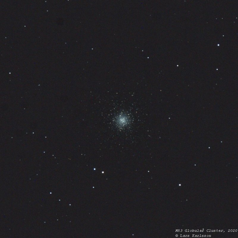 Globular cluster M53, 2020