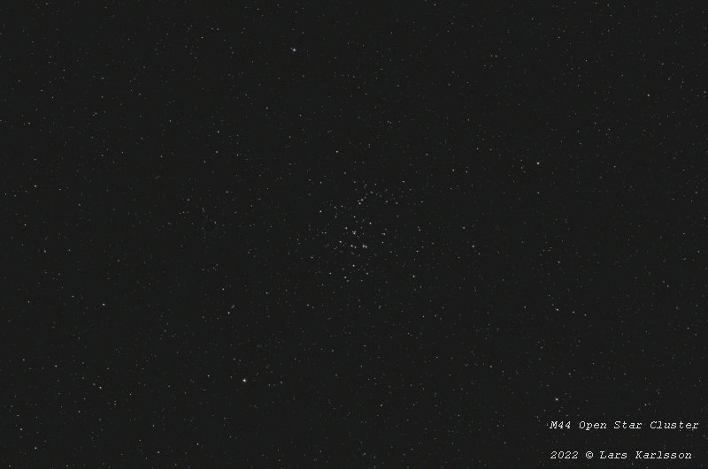 Messier 44 with Pentax 645 300mm ED lens