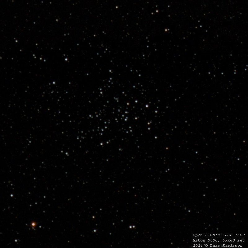 NGC 1528 open cluster, Nikon D800 Pentax 645 FA 300mm f/4 ED, 2024