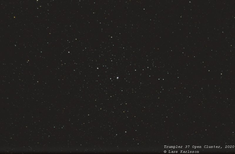 Trumpler 37 open cluster Mars 19, 2020