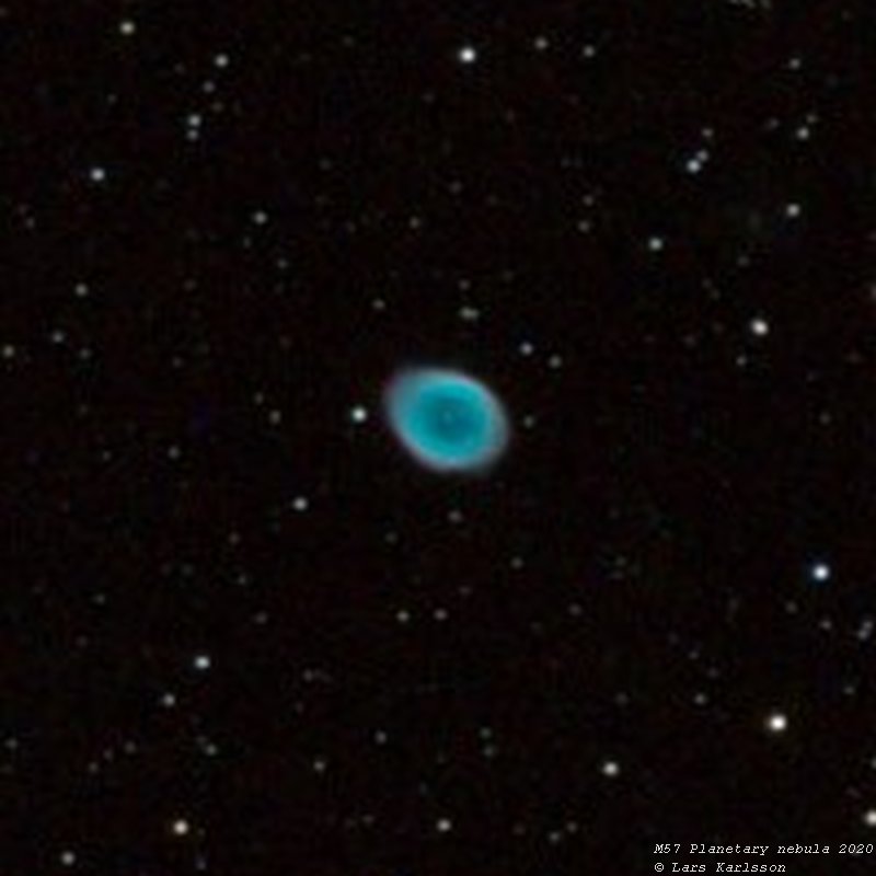 M57, planetary nebula, Mars 14, 2020
