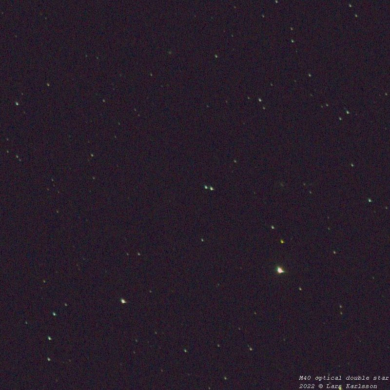 M40 optical double star