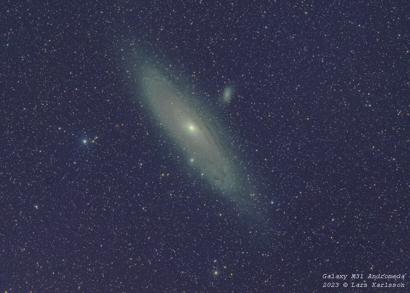 Andromeda galaxy, M31, 2023