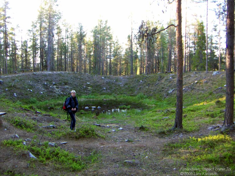 Tor impact crater, Funäsdalen 2005