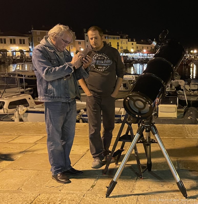 Rovinj street astronomer, Croatia 2022