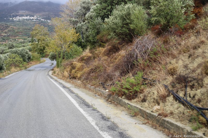 The road from Agio Deka to the Skinaka observatory, Crete