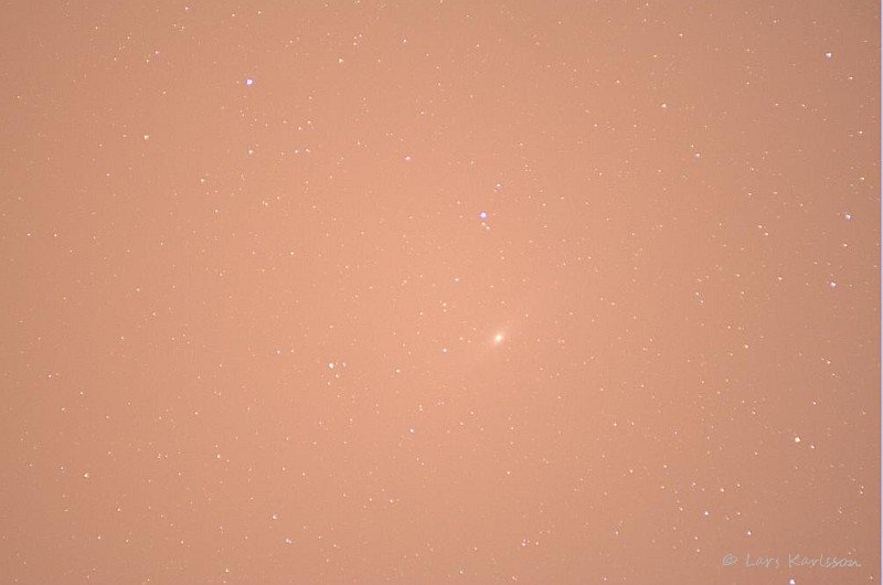 Andromeda galaxy raw