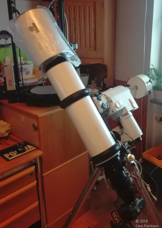 EQ6 Mount, Hang up the telescope and calibrating parking point