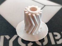 3" focuser: 3D-Printing rack & pinion gears