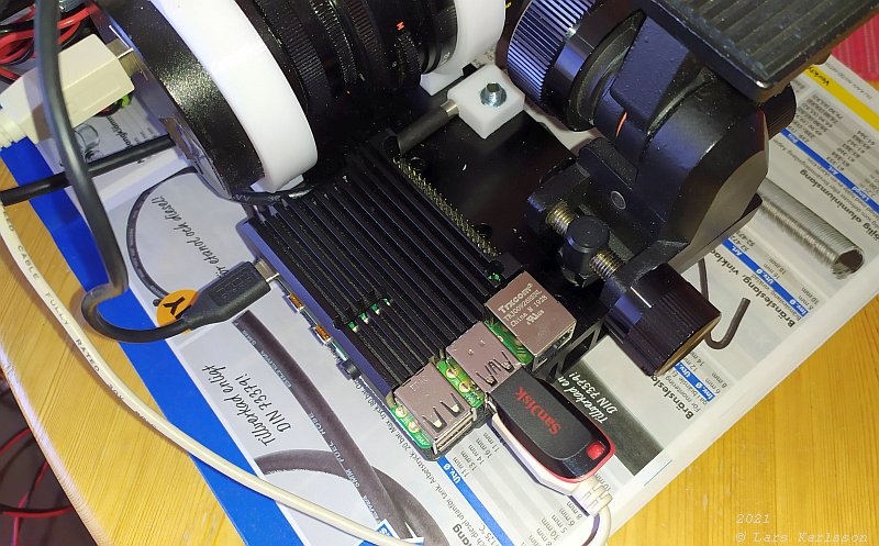 Installing the 300 mm lens on HEQ5