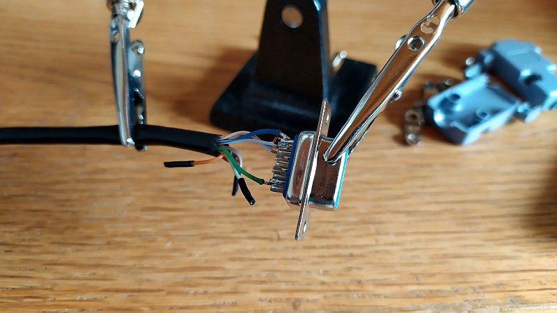 Making an adapter, Dsub 9-pol to RJ45