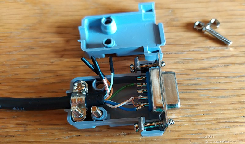 Making an adapter, Dsub 9-pol to RJ45