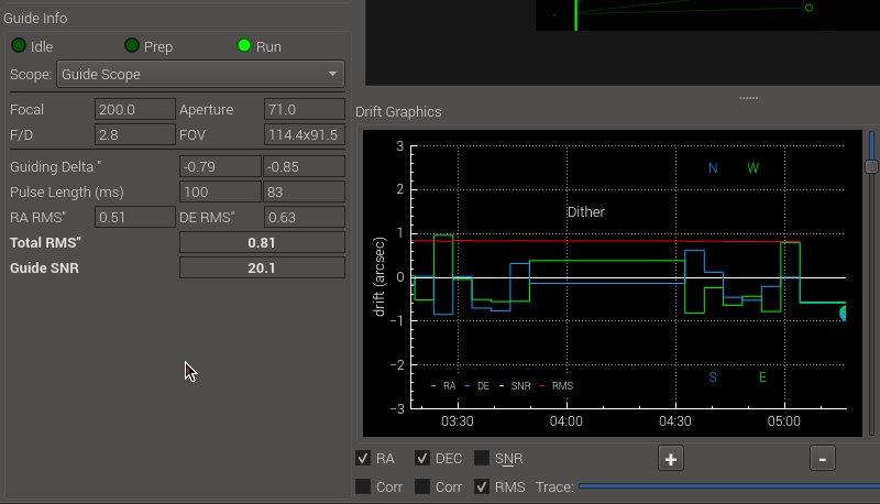 HEQ5 and Raspberry: Tweaking auto guiding parameters