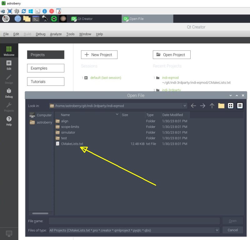 Project: INDI drivers development