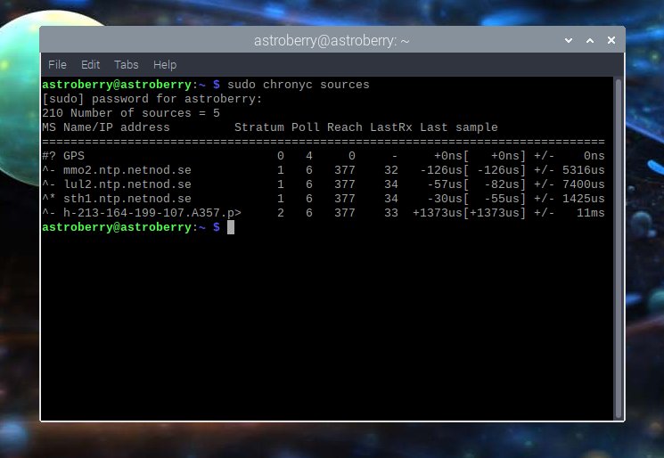 Raspberry Pi5, KStars 64-bit, setup GSPD