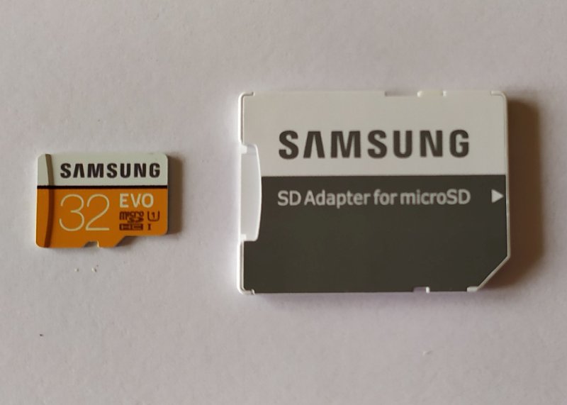 microSD with adapter