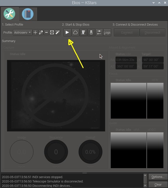 Profile Editor, Ekos Devices