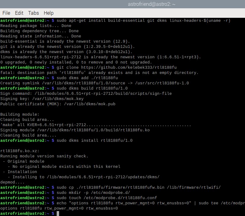 Setup USB WIFI dognle, 64-bit OS