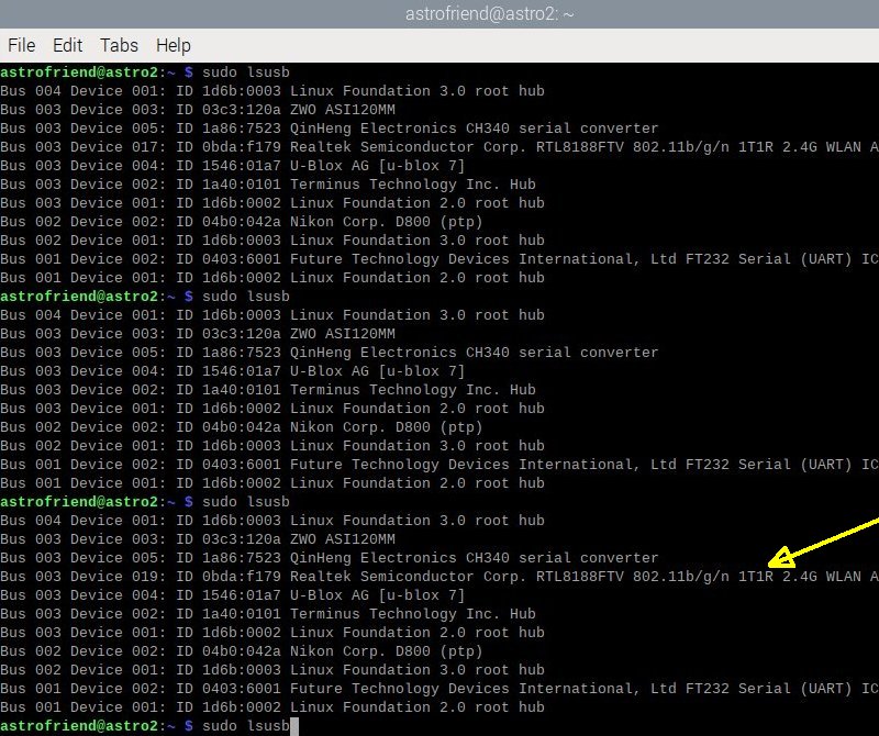 Setup USB WIFI dognle, 64-bit OS