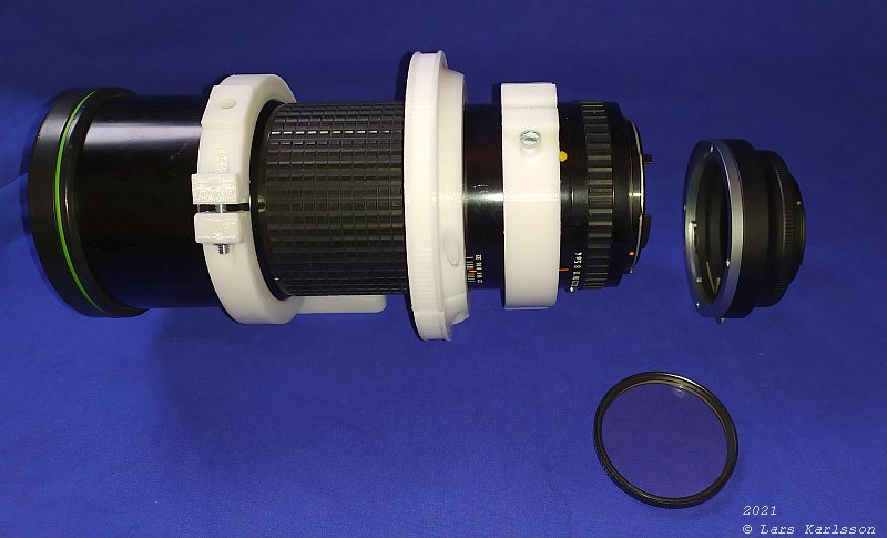 Pentax 645 300 mm ED f/4 lens for astrophoto