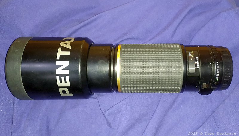 Pentax 645 FA 300 mm ED f/4 lens for astrophoto